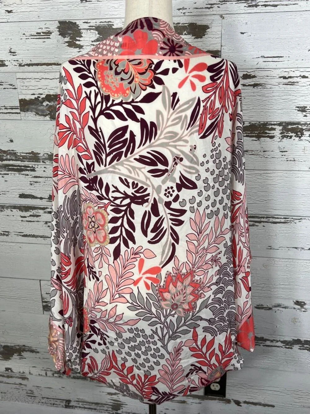 ANTHROPOLOGIE Larissa Cocoon Kimono Wrap Multicolor Floral OS NWT